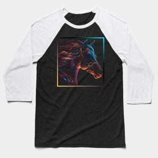 Horse Ai Art Baseball T-Shirt